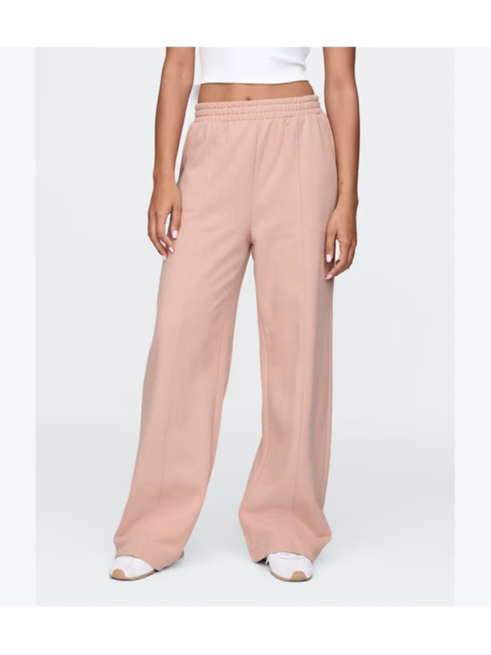 GAP Wide Leg Sweatpants Size L Pink Relaxed